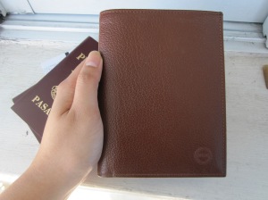 My Leather Passport Cover in Brown
